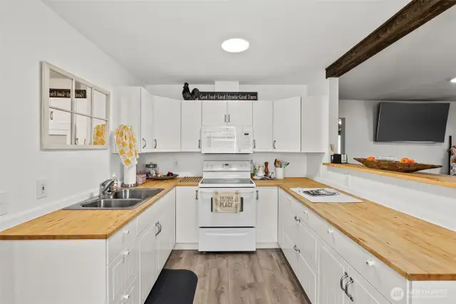 Kitchen in the 1925 cabin