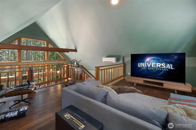 Loft theater room