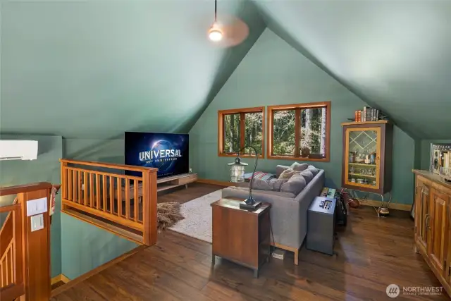Loft theater room