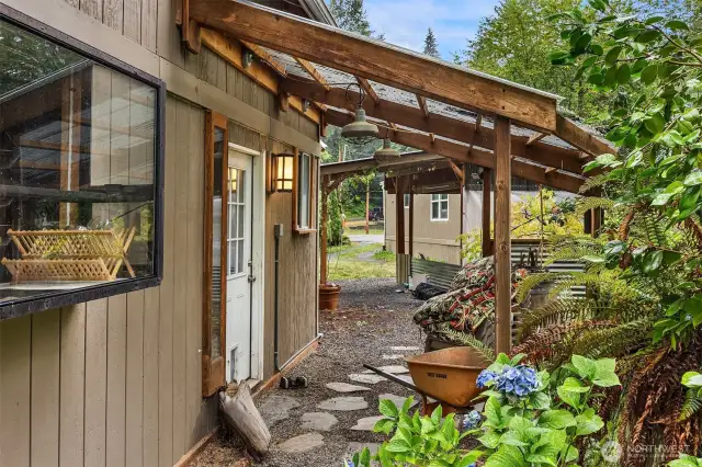 Entrance to outbuilding