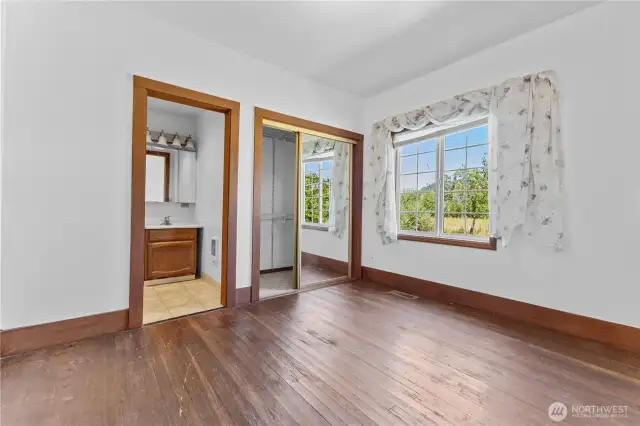Primary with 3/4 bath