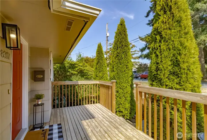 Large porch