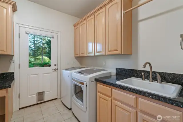 Laundry with lots of storage and folding areas