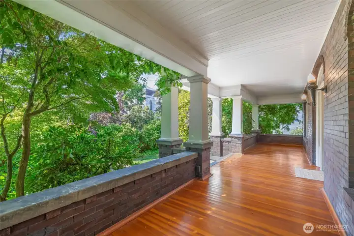Surrounded by greenery; this house is on a 10,000 sq ft lot with gorgeous gardens and plenty of space to stretch out.