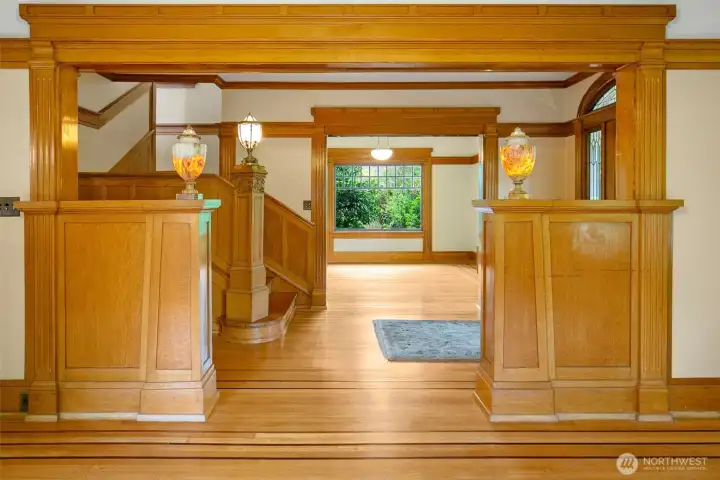Parlor; completing the circle from the entry to the informal living room.