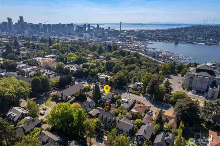 Incredible location is next to Volunteer Park, St Marks cathedral, and all of the great shops and restaurants along Broadway and Roy.