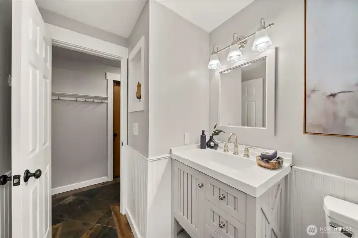 Main-floor half bath