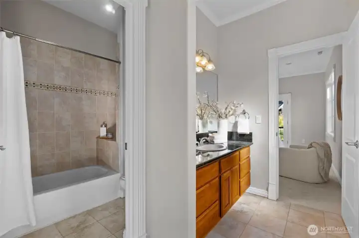 Jack & Jill bath between bedrooms #2 &3