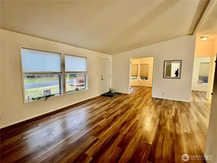 Near new laminate floors throughout.  Spacious living room