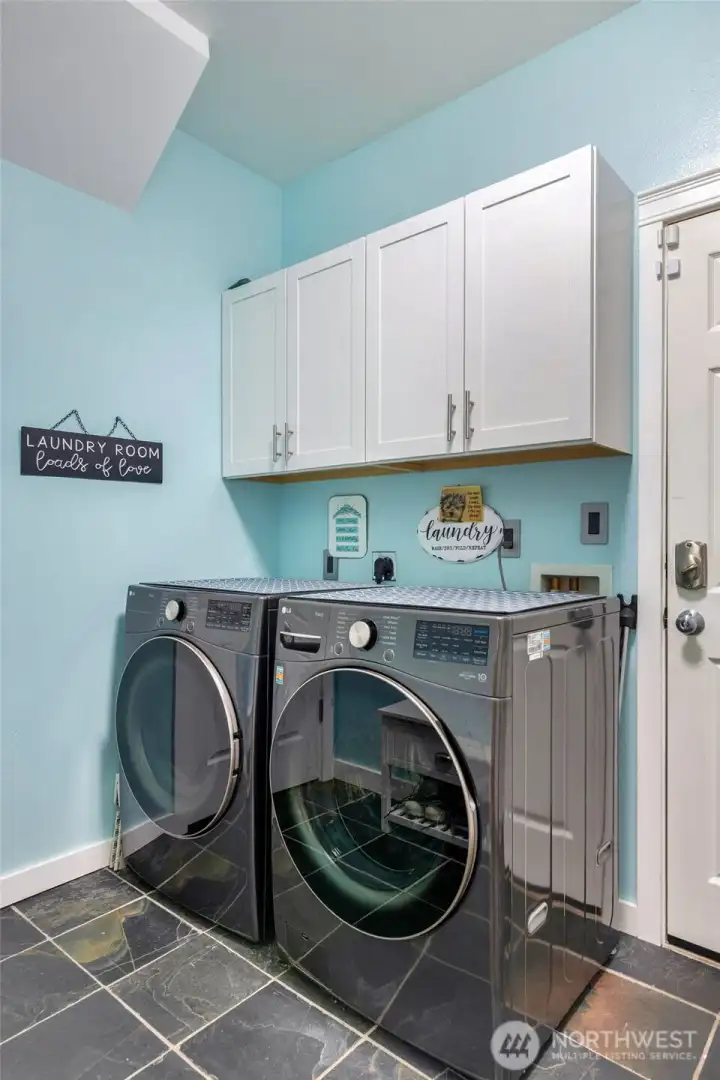 Utility room with huge closet.