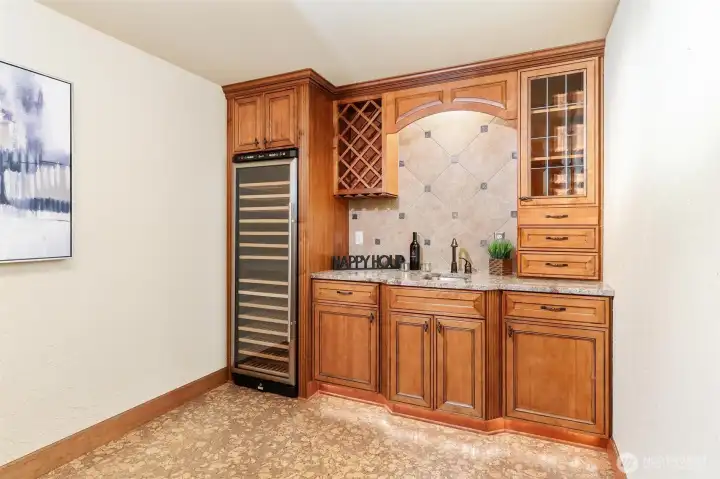 Commercial fridge and sink with storage