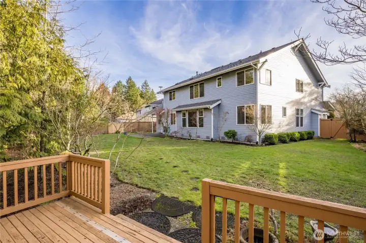 View from the deck in the back corner