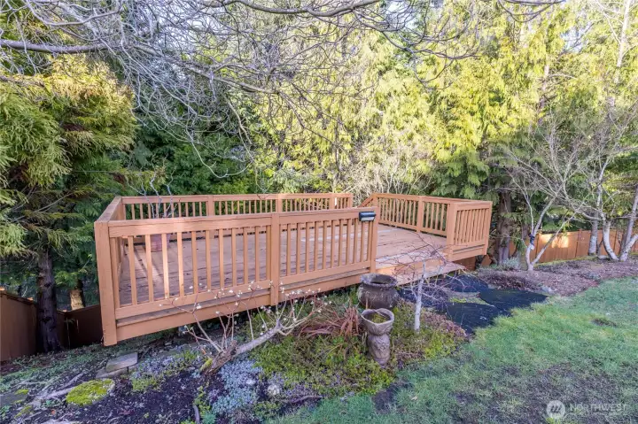 Upper level of the deck