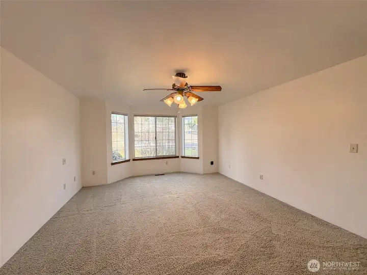 Another view of primary bedroom. Large walls for all your bedroom furniture.