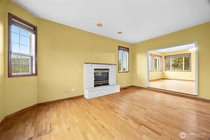 Living Room with Fireplace