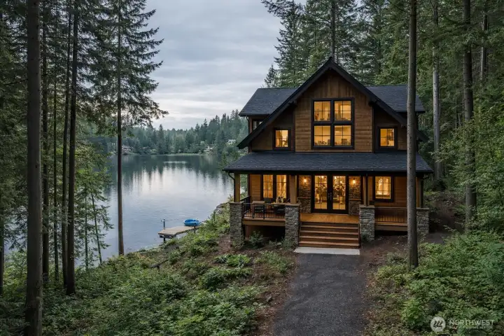 AI rendering of possible home on property (Side View). Buyer to verify all information