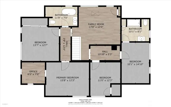 2nd level floor plan. Great floor plan with seamless flow throughout