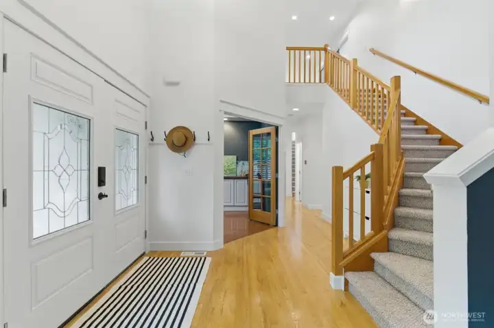 main entry and 1st stairs