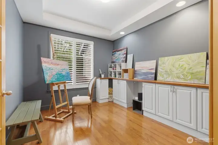 Main floor office, studio or 5th bedroom