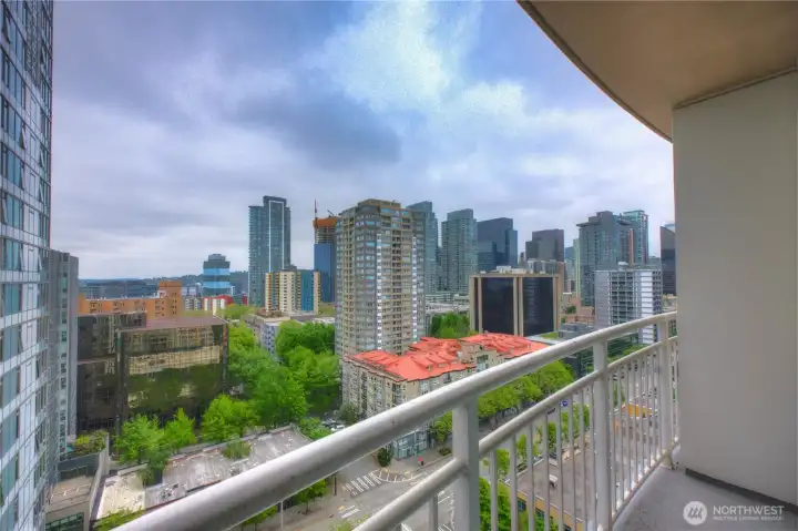 Expansive City view from  your private balcony.