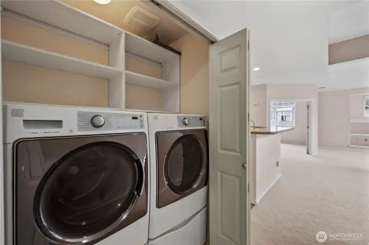 Washer and Dryer stay in unit