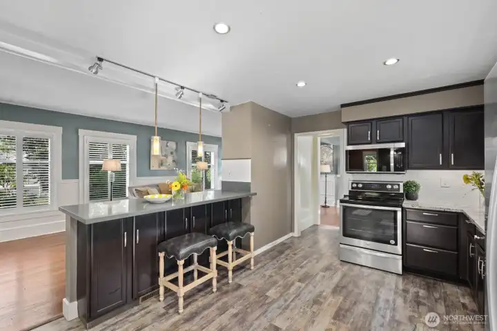 Kitchen and bar