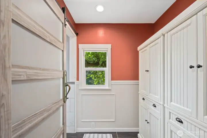 Mudroom/extra storage or a huge pantry!