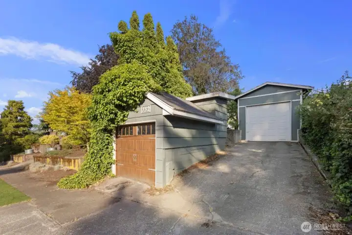 3 car garage! Yes, and a tall garage for all your toys!