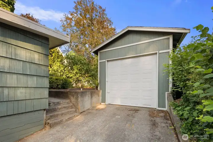 Oversized-tall garage! One of 3 garages!