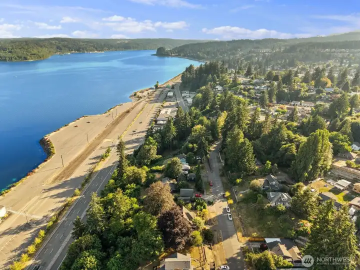 Sinclair Inlet view from drone