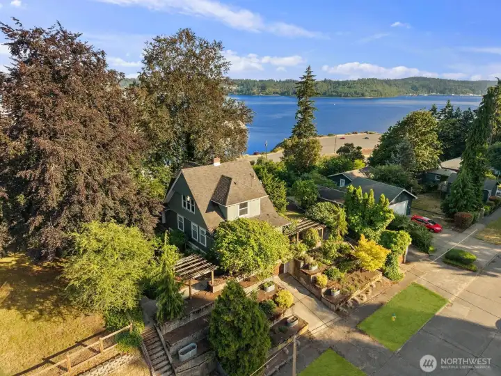 View of home from drone