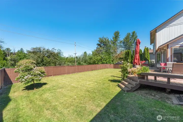 More yard and deck More yard and deck