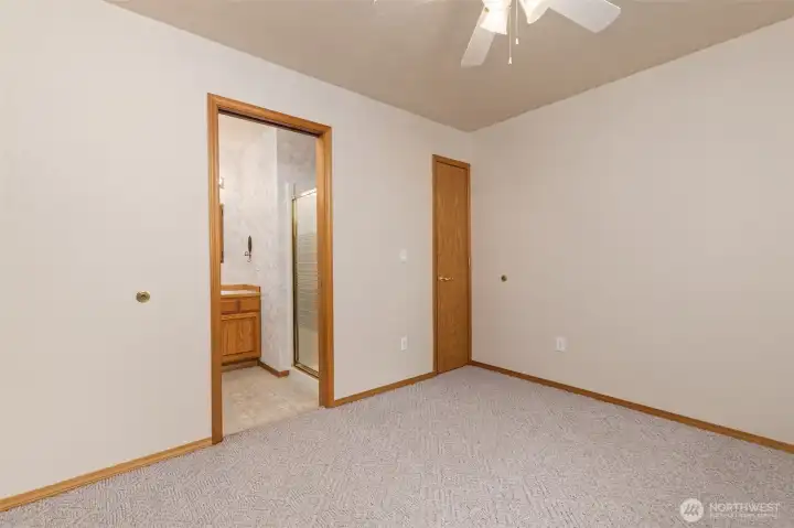 This is another bedroom, with a pocket-door leading to a 3/4 bath. This is another bedroom, with a pocket-door leading to a 3/4 bath.