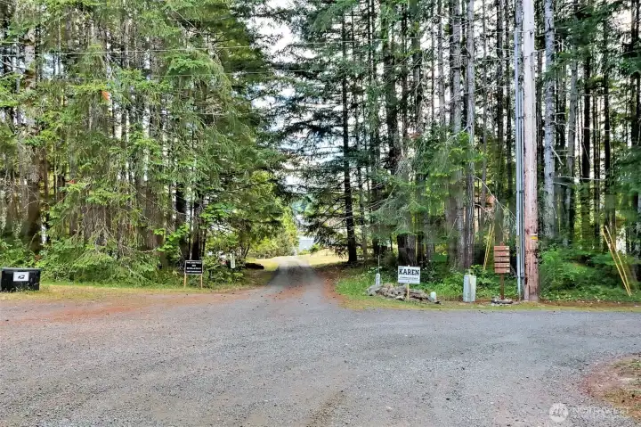 Driveway just off of Sells Drive. Driveway just off of Sells Drive.