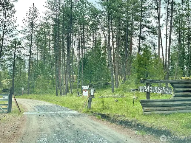 Property starts 630' east of this sign.