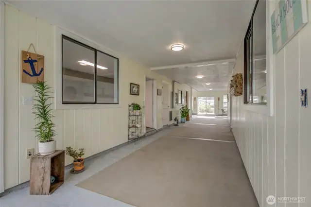Downstairs hallway