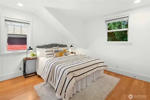 The second bedroom upstairs.