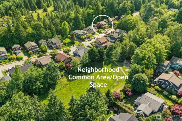 North Town Woods has a variety of neighborhood activities here in the open space, from chili cook-offs to easter egg hunts.