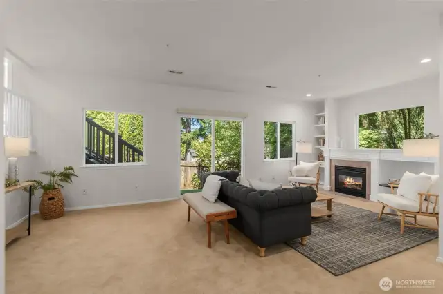 Family Room with room for media, games, play, guest space, etc.