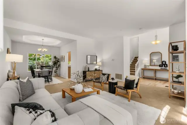 Wide open spaces allow beautiful natural light.