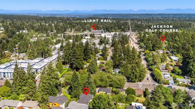 An amazing location: the perfect distance to/from light rail and commute routes.