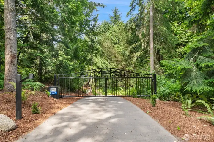 Gated entry.