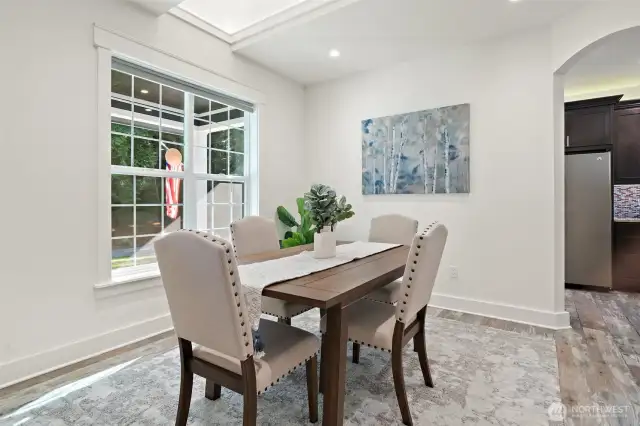 A formal dining room.