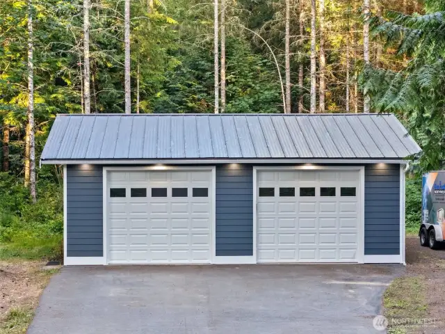 A detached Garage.