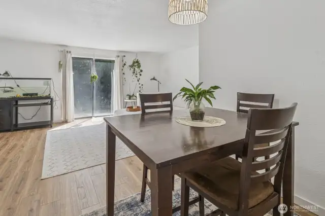 View from dining area.
