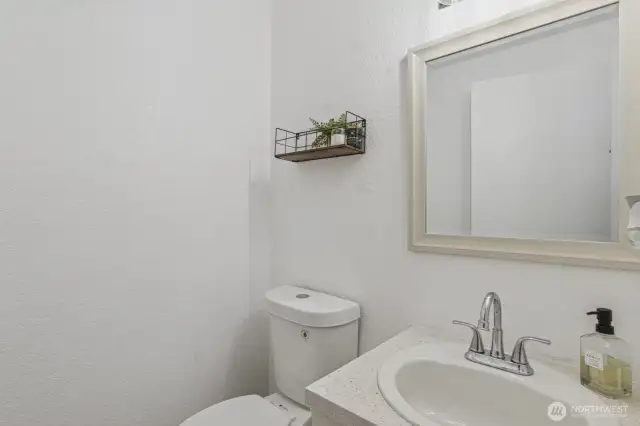 Half bath on main level.