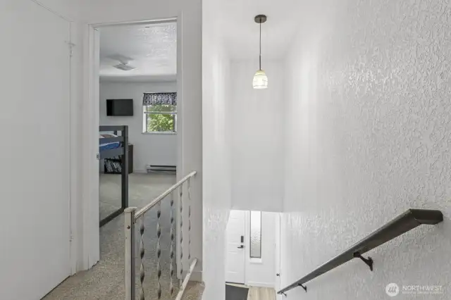 Bedrooms located on upper level.