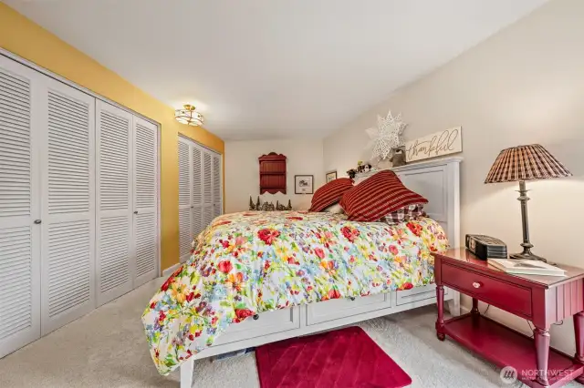 Lots of closets in bedroom