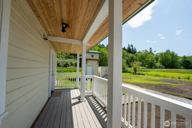Covered entry and deck
