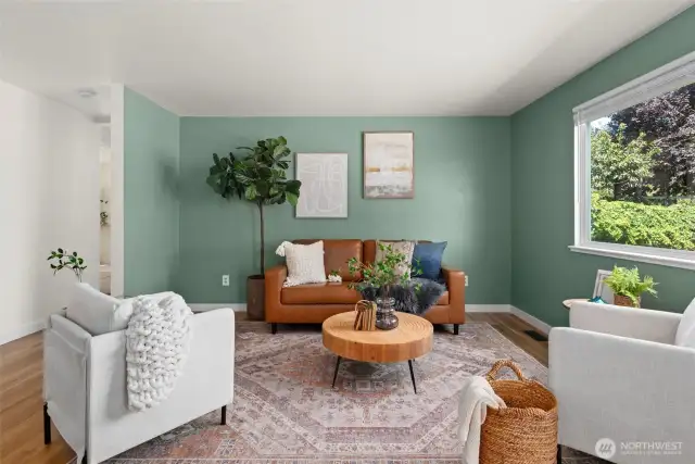 Spacious living room to gather with the family & friends!